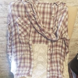 Flannel with Lacey bottom